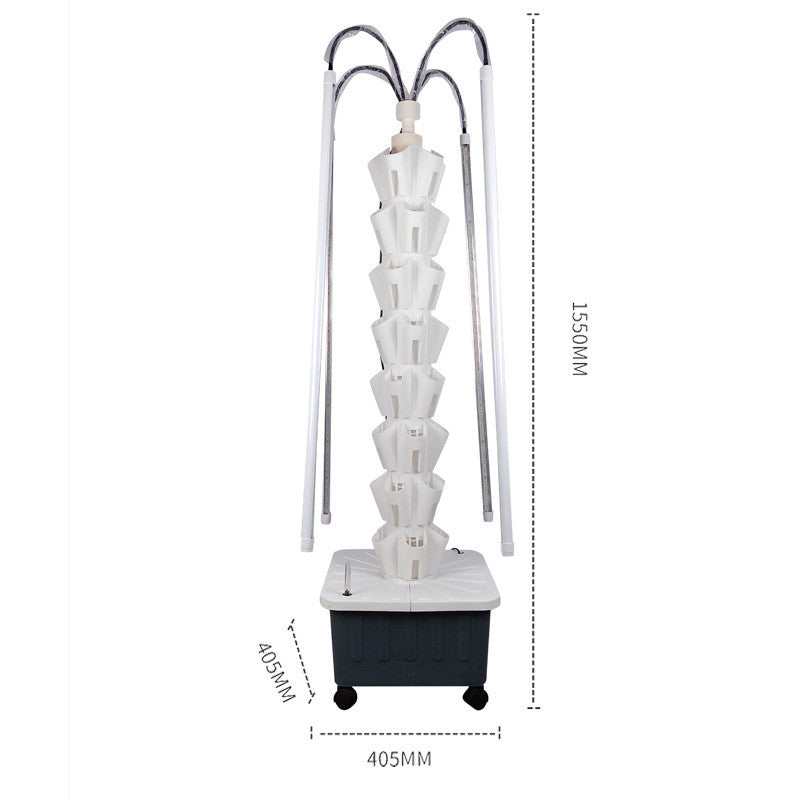 Aeroponic Tower with LED lights