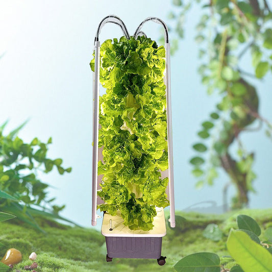 Aeroponic Tower with LED lights