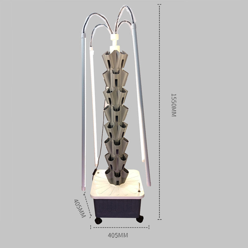 Aeroponic Tower with LED lights