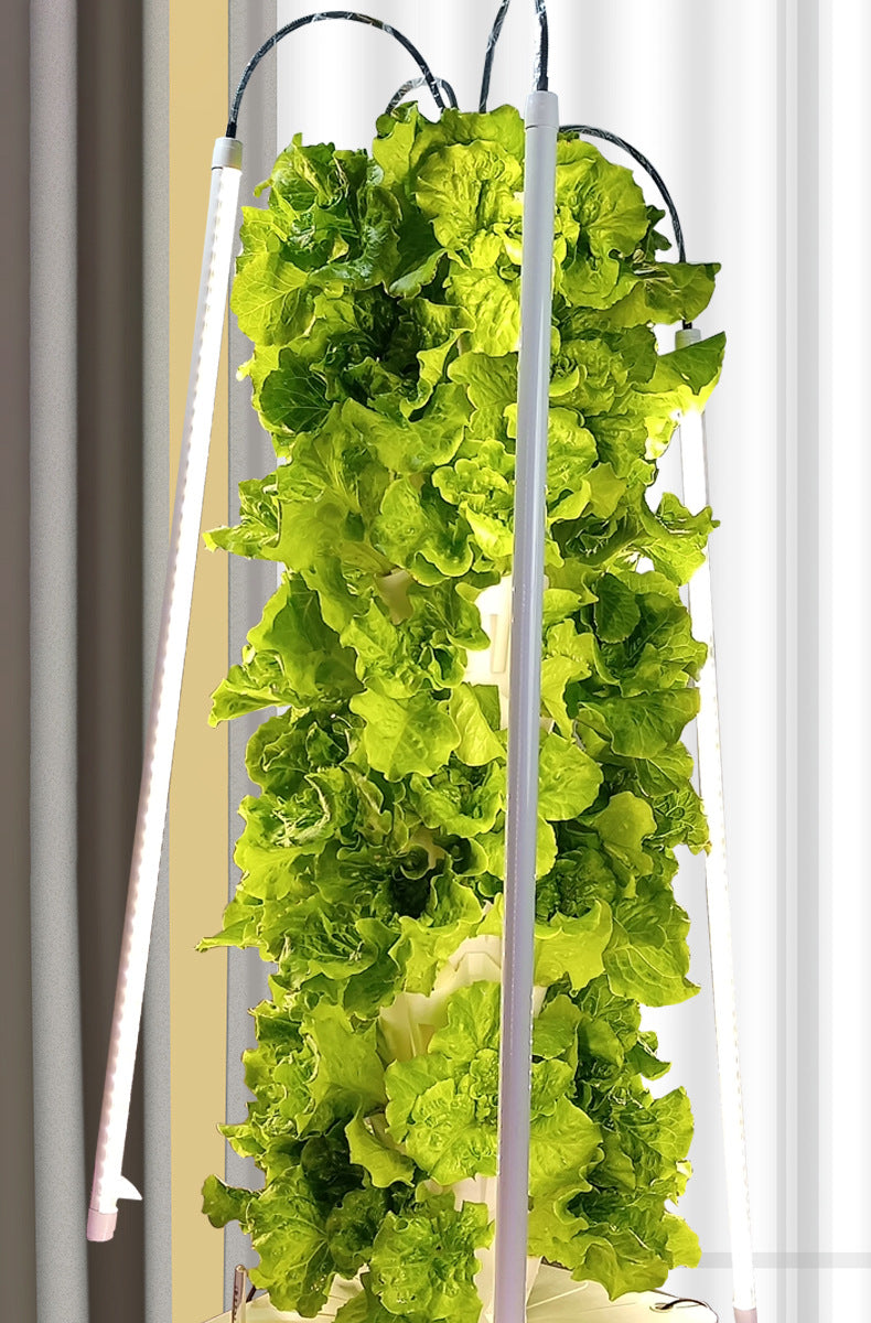 Aeroponic Tower with LED lights